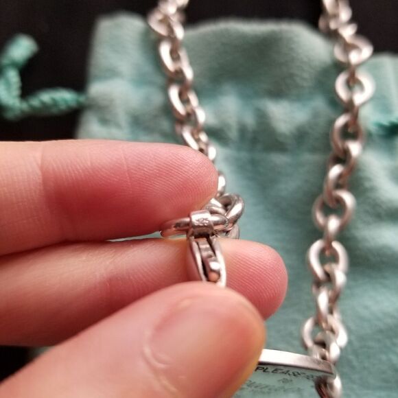 Tiffany & Co. Oval Tag Chain Necklace - Picture 9 of 9